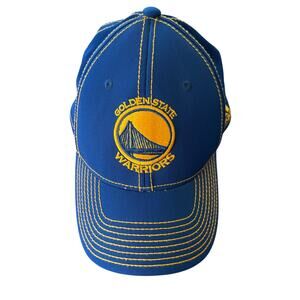 Golden State Warriors NBA Adidas Hat Cap Blue Yellow Size L/XL